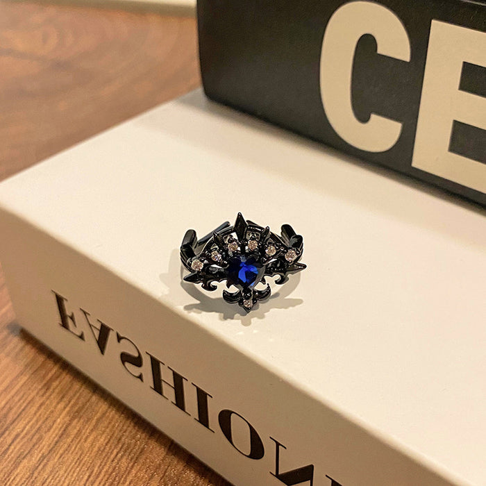 Wholesale Personalized dual tone ring, niche index finger ring