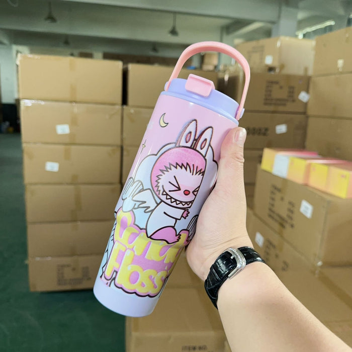 Wholesale stainless steel thermos cup cartoon animation ice cup outdoor portable car cup