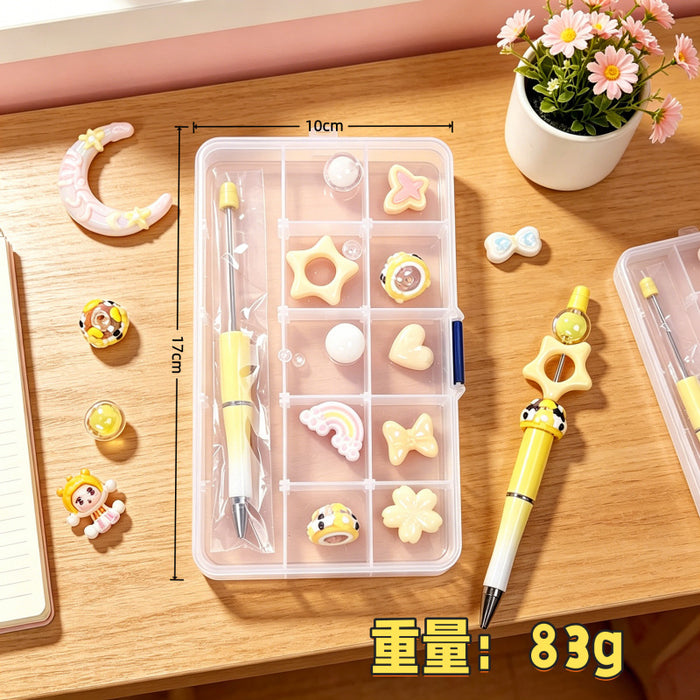 Wholesale Cute Cartoon DIY Pen Plastic Ballpoint for Students Graduation Gift