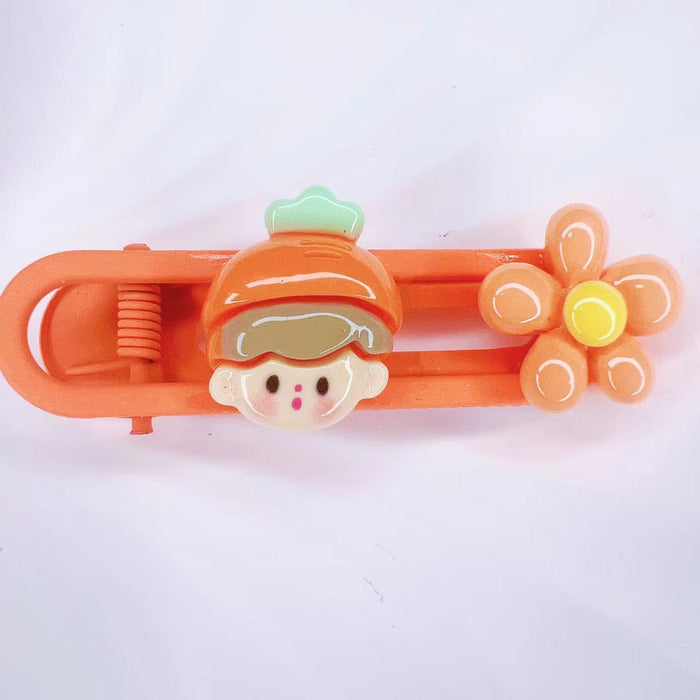 Wholesale  New Children's Cartoon Hairpin Headwear Girly  Side Bangs Candy Color Girls' Hair Accessories Hairpin