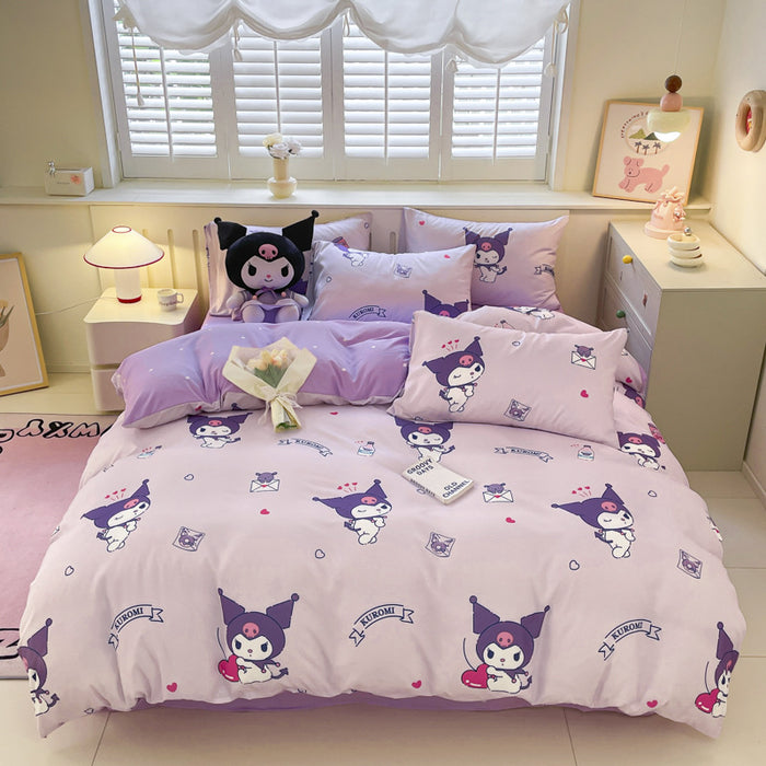 Wholesale Cartoon Bed Sheets, Dust Covers, Protective Covers, Skin Friendly and Frosted Bed Sheets JDC-SEE-AiErMei002