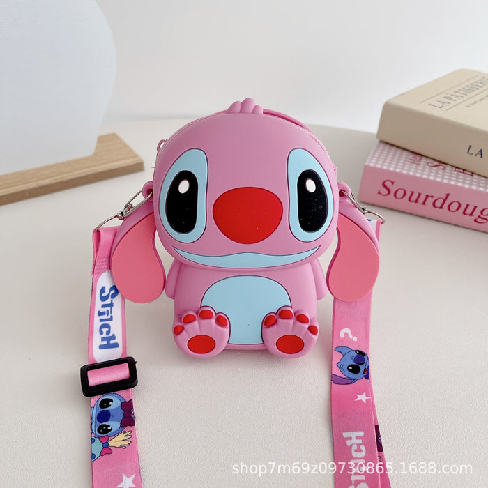 Wholesale Cartoon Children's Silicone Bag Fashion Shoulder Bag Toy Storage Earphone Bag Crossbody Bag