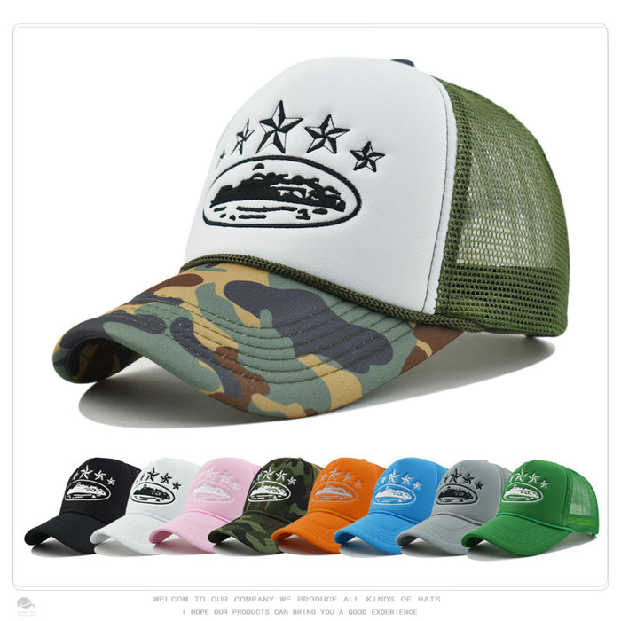 Wholesale Trucker hat summer embroidery visor baseball cap peaked hat