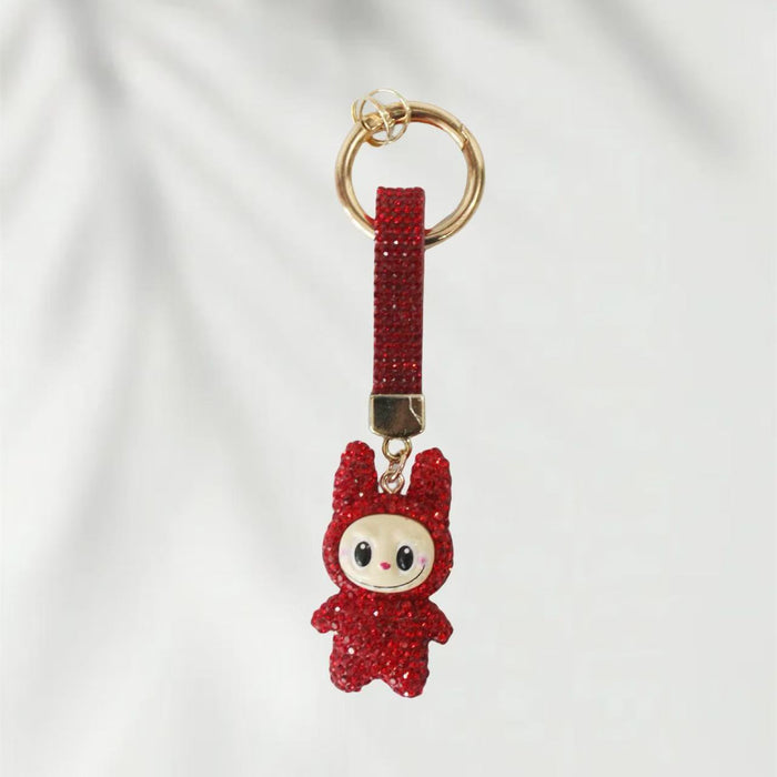 Wholesale Diamond-Encrusted Clay Doll, Bag, Mobile Phone Keychain Pendant Doll