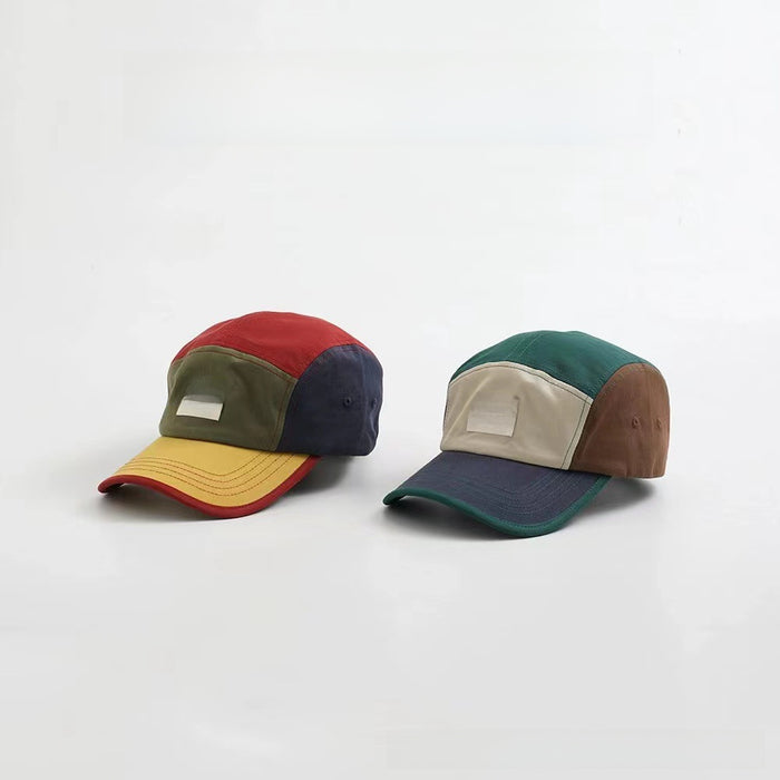 Wholesale Duck tongue hat with personality, soft top, contrasting color, baseball hat, wide brim, versatile