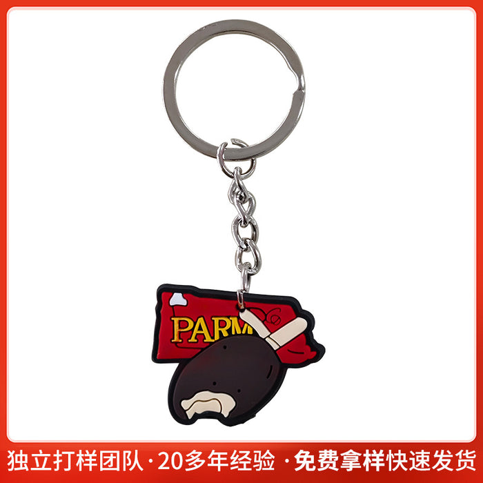 Wholesale Creative Snack Series PVC Keychain Pendant Bag Keychain Pendant