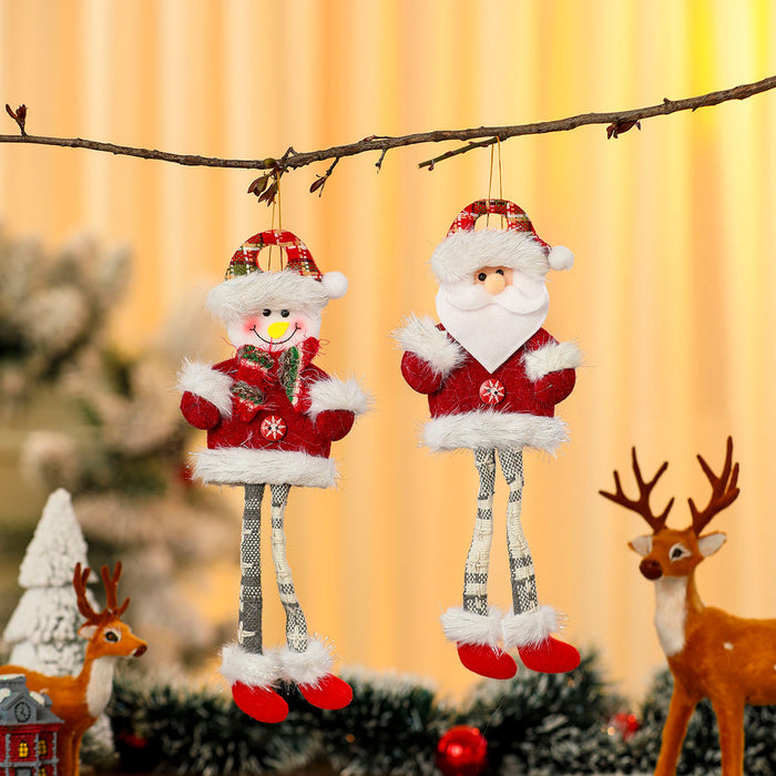 Wholesale Long-Legged Christmas Pendant Doll Christmas Small Gift Christmas Tree Pendant Decoration