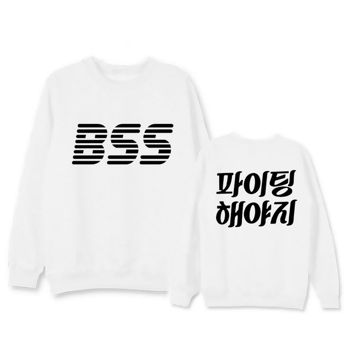 Wholesale Black and White Round Neck Printed Cotton Sweatshirt JDC-CTS-ShuaiX003