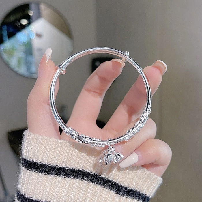 Wholesale Small and niche solid push-pull adjustable relief bracelet