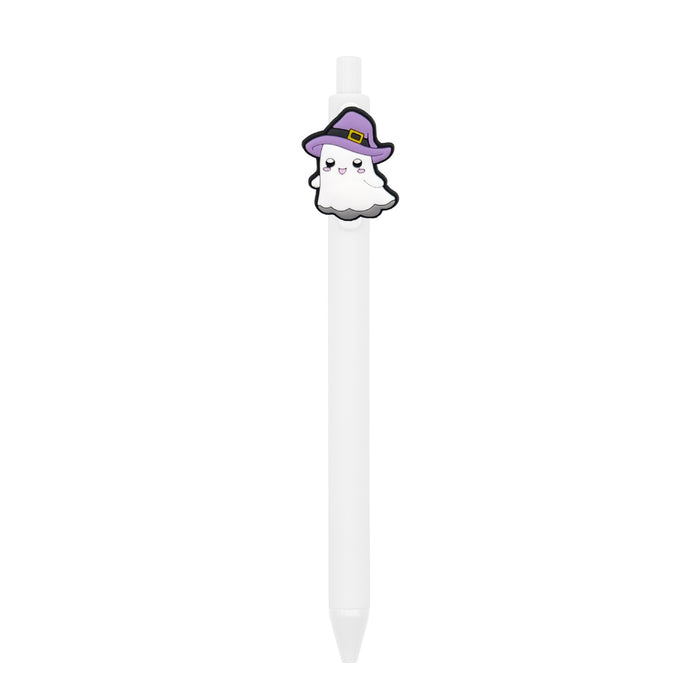 Wholesale  Ghost Polka Dot PVC Soft Gel Retractable Ballpoint Pen MOQ≥10