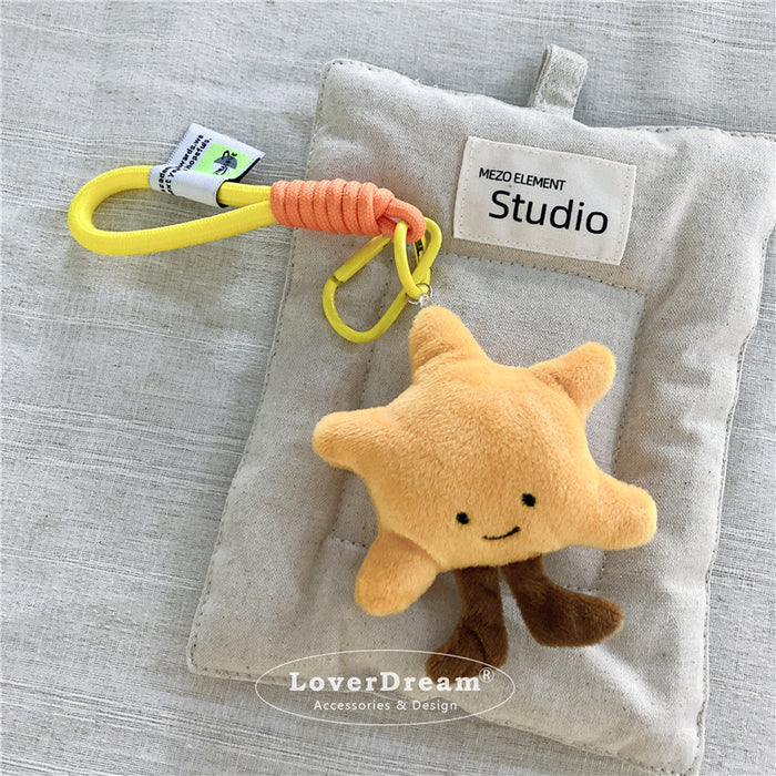 Wholesale  Cartoon Love Five-pointed Star Mounted Chain Keychain