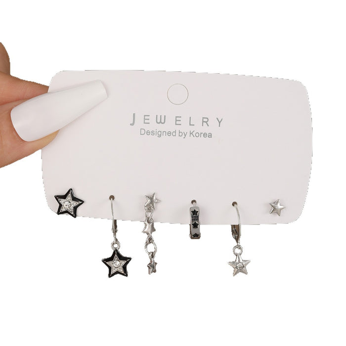 Wholesale Rhinestone Star Earrings