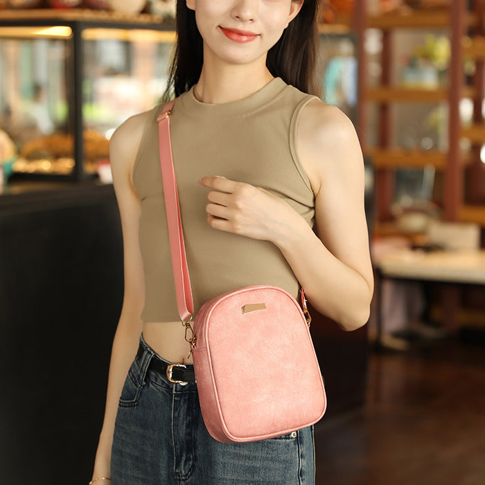 Wholesale Vintage Soft Oiled Leather Shoulder Bag JDC-SD-HongY003