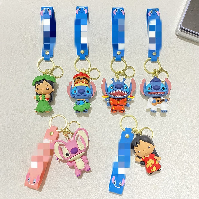 Wholesale Creative Multi-hand Dress Key Chain Cute Forest Hula Skirt Key Chain Small Gift