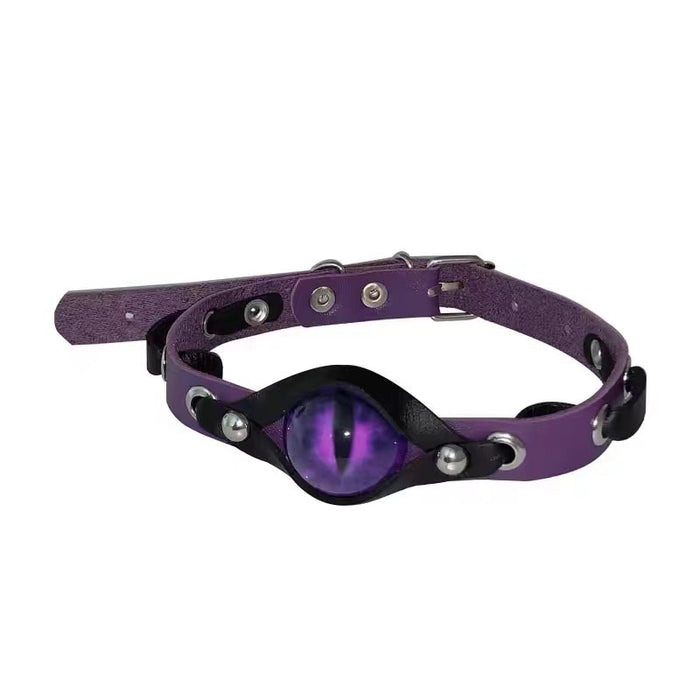 Wholesale Purple Pupil Devil' s Eyelid Collar