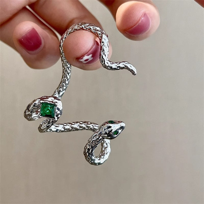 Wholesale Winding snake-shaped ear-hook earrings niche design non-pierced ear clips earrings for men and women ear bone clips