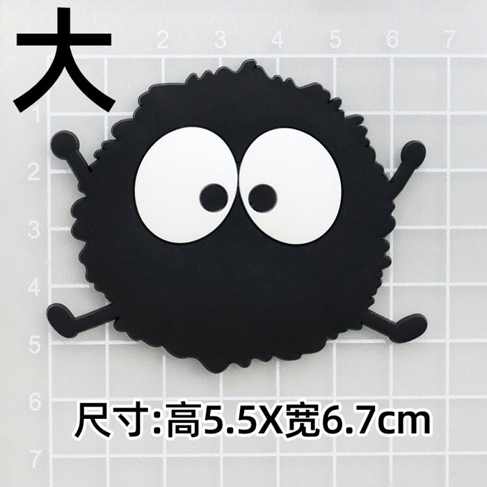 Wholesale 10pcs Soft rubber briquette elf silicone patch slippers buckle headset phone case airbag bracket refrigerator sticker accessories