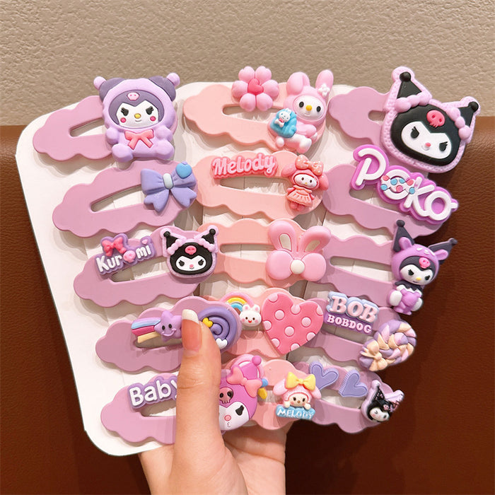 Wholesale Cartoon Children's Soft Glue Hair Clip Set JDC-HC-Jiangx001