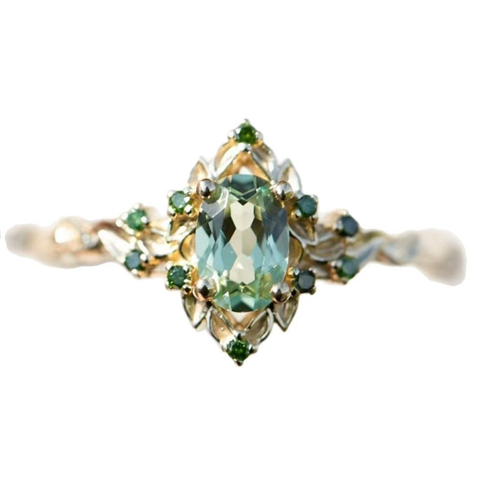 Wholesale Synthetic spinel ring minimalist niche