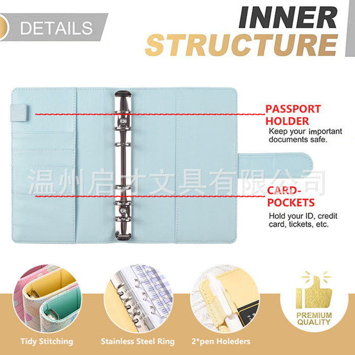 Wholesale Pu Notebook Cash Budget Loose-Leaf Financial Notebook