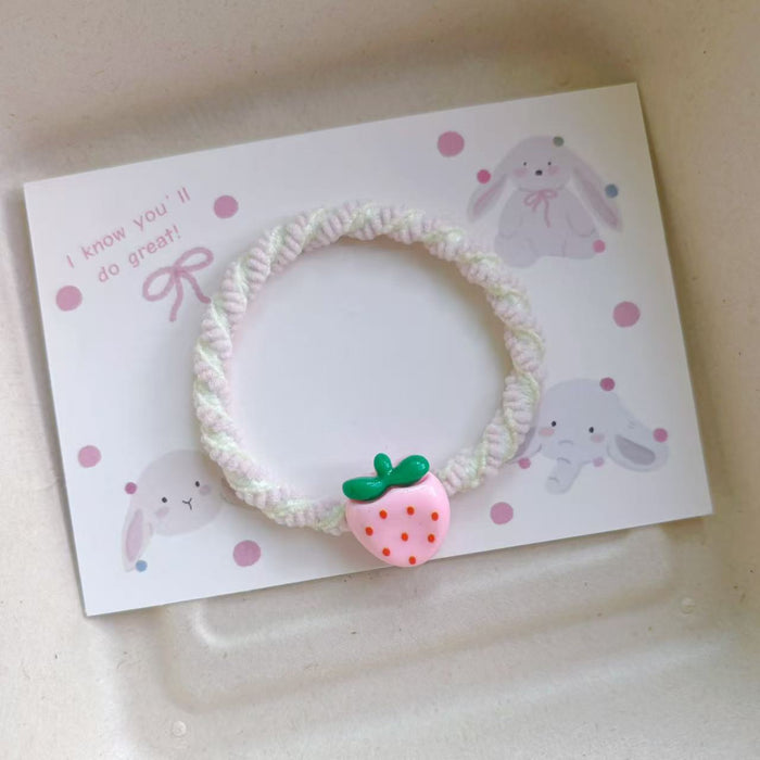 Wholesale Cute Strawberry Hair Rope All-match Headwear Rubber Band Hair Accessories