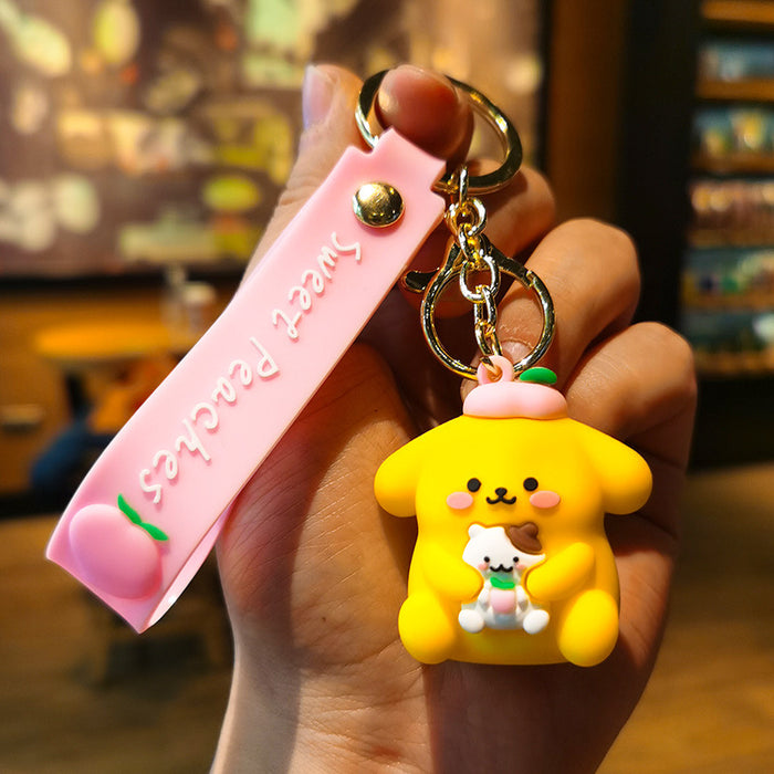 Wholesale Cartoon Doll Silicone Keychain JDC-KC-Tingm223