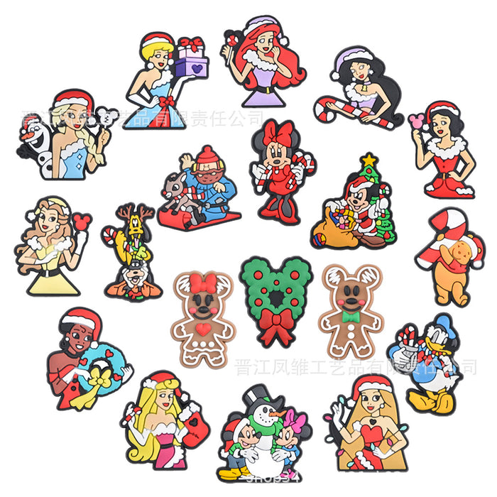 Wholesale 50pcs Christmas Shoes Charms  soft rubber shoes accessories decoration