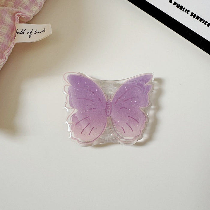 Wholesale PVC Butterfly Phone Grip Stand Accessory