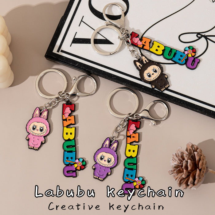 Wholesale Cartoon  Series Metal School Bag Buckle Keychain DIY Pendant Gift