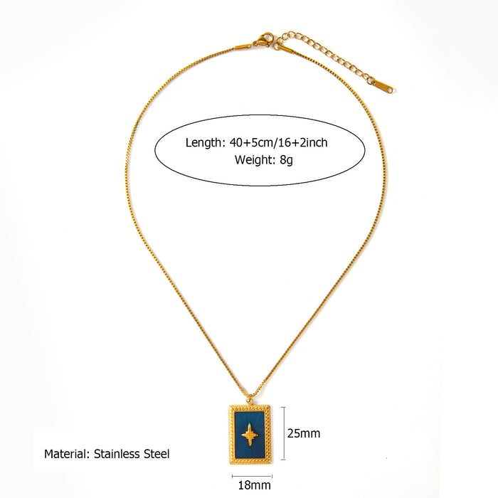 Wholesale Hot selling artistic retro style original design stainless steel drip oil necklace fashionable and versatile heart pendant accessory