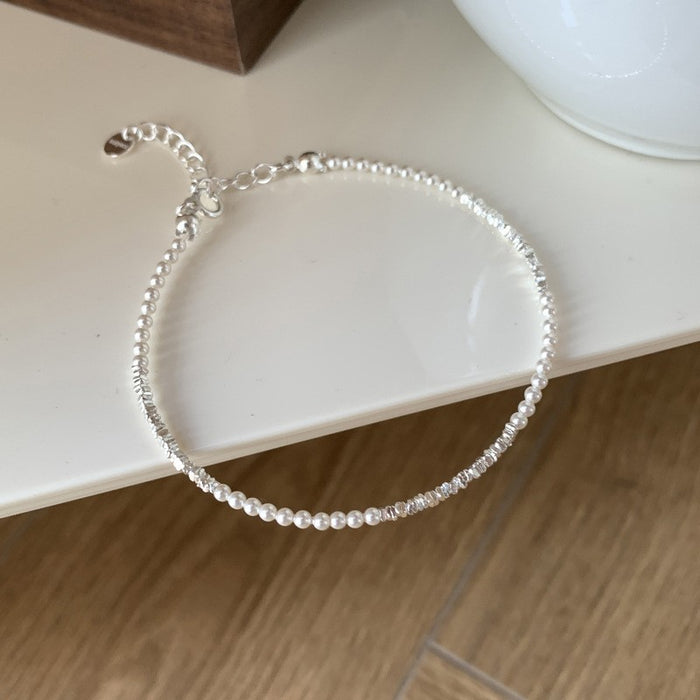 Wholesale Pure silver bracelet, bead, niche temperament, versatile accessory