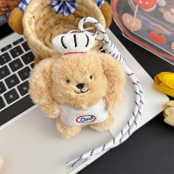 Wholesale Puppy Plush Toy Pendant for Girls' Bags Keychain Accessory