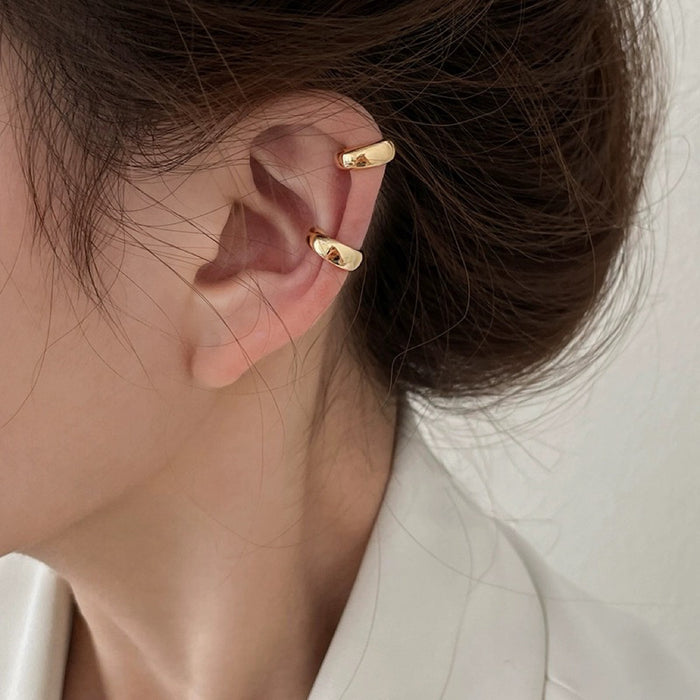 Wholesale Simple and minimalist metal ear bone clip, cool style, light luxury, high-end feeling, no ear holes, ear clip, versatile earrings and earrings