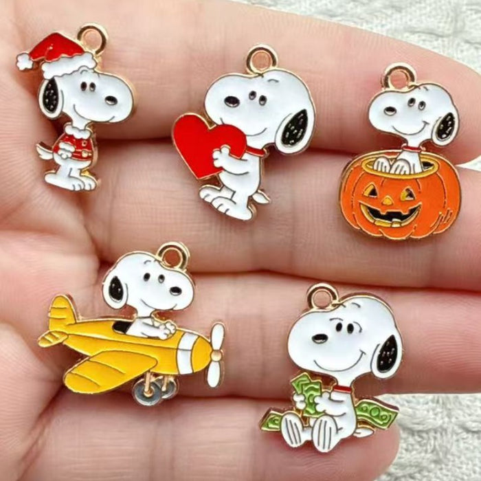 Wholesale 10pcs Halloween alloy Pendant DIY Keychain Earrings Necklace Pendant