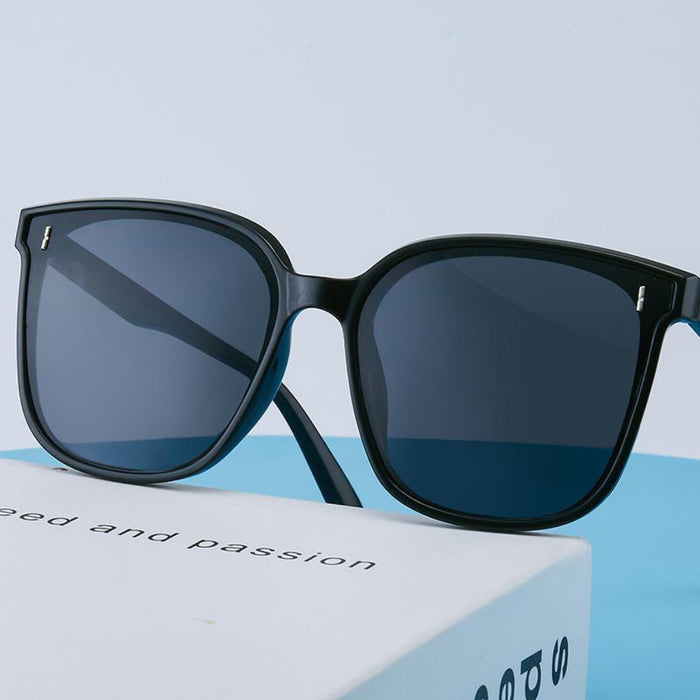 Wholesale New style metal vertical lens rice nail sunglasses fashion