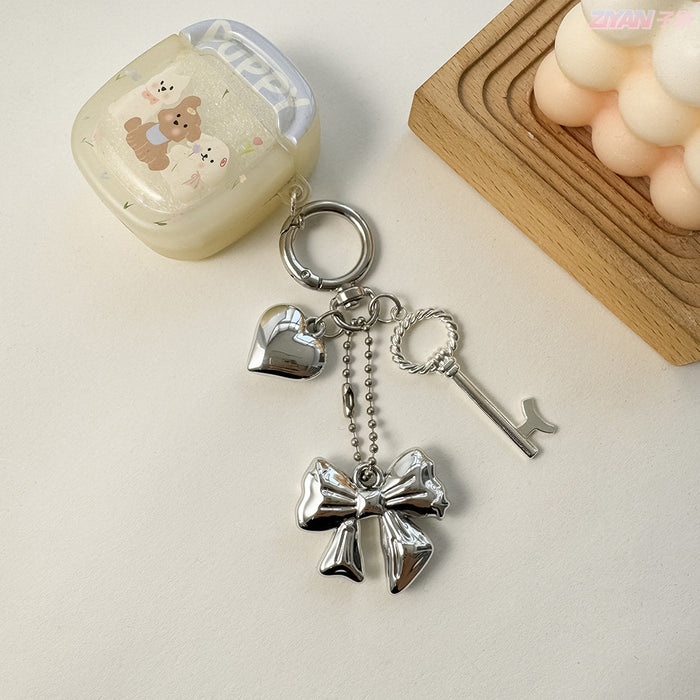 Wholesale Alloy Car Keychain Pendant Bow Women's Bag Couple Hanging Ornaments