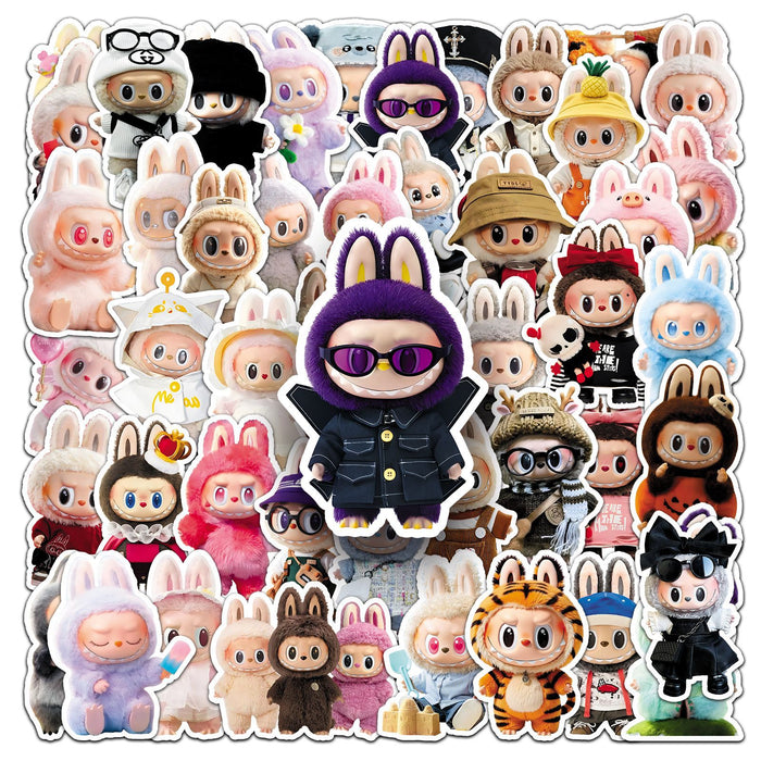 Wholesale 50pcs doll stickers waterproof decorative notebook stickers
