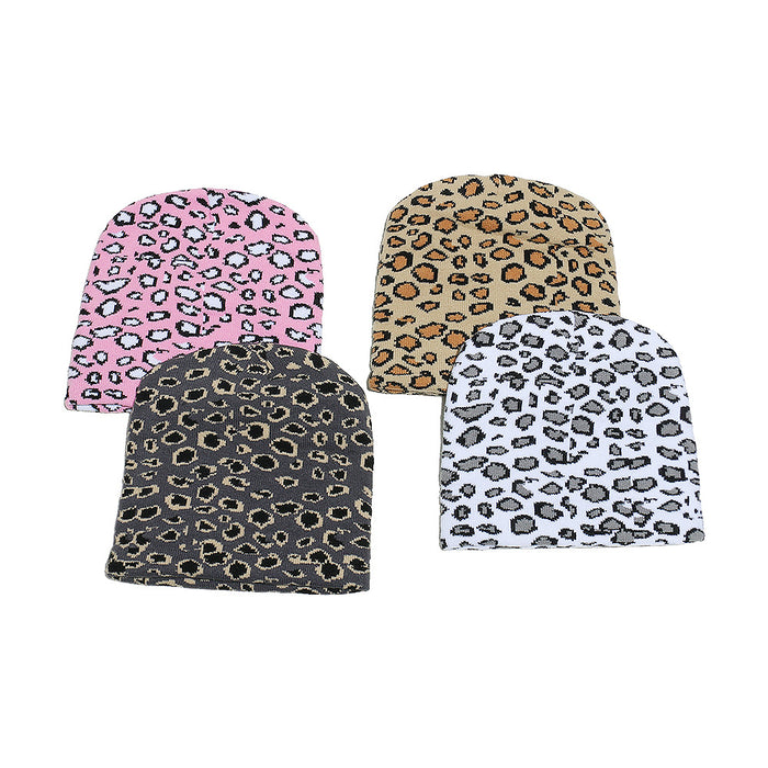 Wholesale Leopard Print Knitted Hat