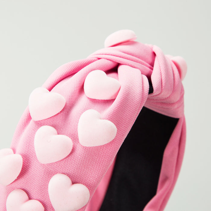 Wholesale Valentine' s Day heart-shaped decorative wide headband