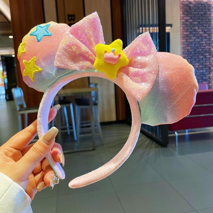 Wholesale hair accessories face wash cute funny mermaid cartoon headband headdress