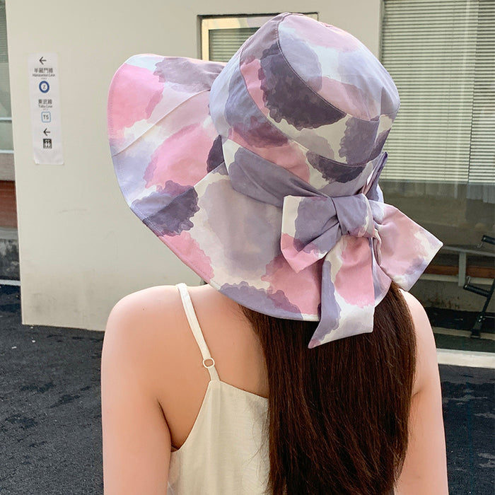 Wholesale Bow fisherman hat, fashionable large eave sun protection hat