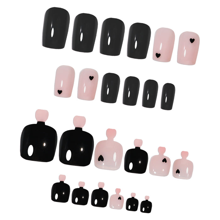 Wholesale Nail Stickers Plastic Love Hands and Feet Manicure Finished Products JDC-NS-oumei015