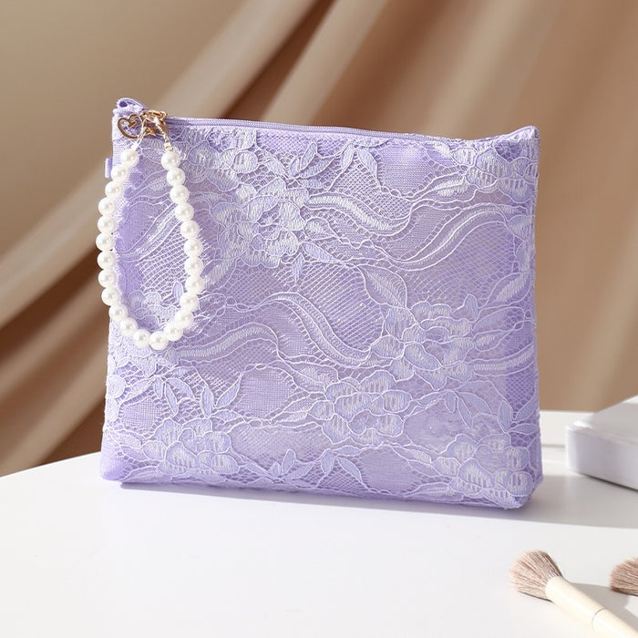 Wholesale Lace Design Makeup Bag Fashion Accessory For Travel Gift And Boutique Resale