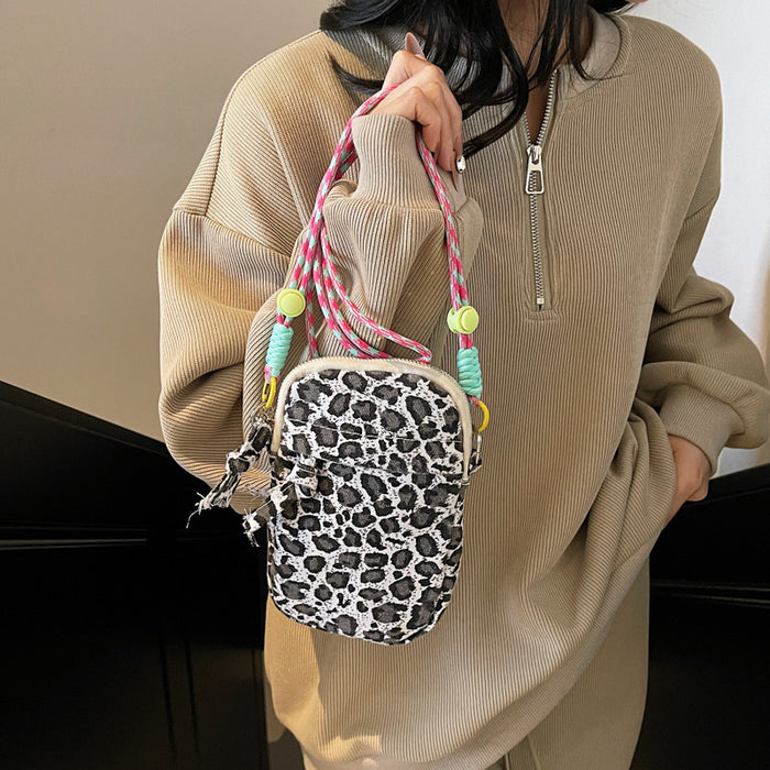 Wholesale Leopard Print Bag  Retro PrintedShoulder Bag