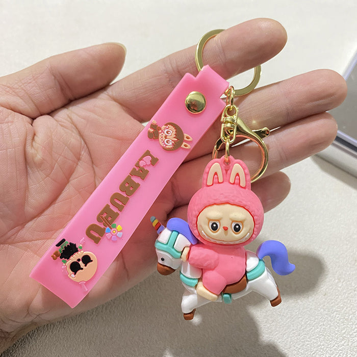 Wholesale Cartoon Sheep Keychain Unicorn Stereo Silicone Doll Gift Car Bag Pendant