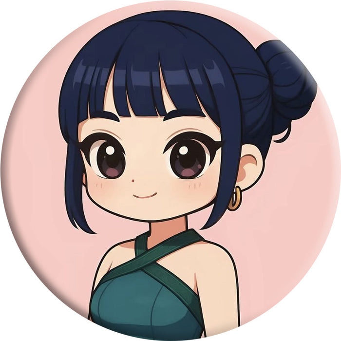 Wholesale Kpop Cartoon Tinplate Badge Mirror Keychain Pendant Peripheral