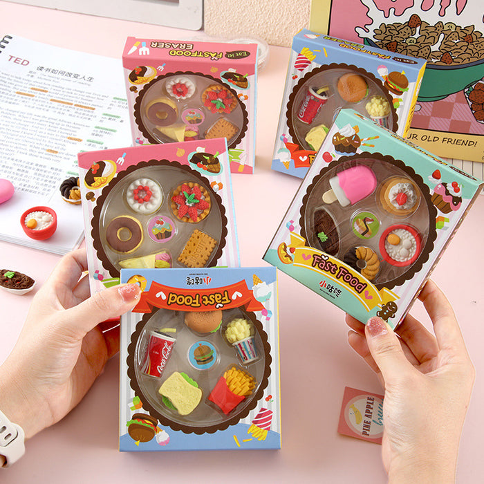 Wholesale Creative gourmet eraser play house realistic modeling