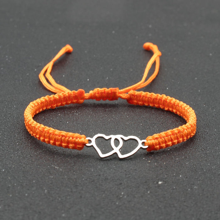 Wholesale Stainless Steel Bracelet Hand Woven Adjustable Red String Bracelet