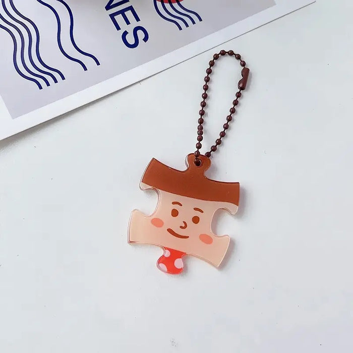 Wholesale Puzzle Keychain Bag Cute Funny Hanging Bear Girlfriend Hanging Ornament