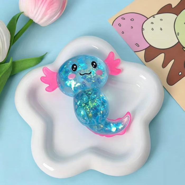 Wholesale Glitter Sequin Salamander Slow Rebound Squishy Toy Stress Relief Student Gift